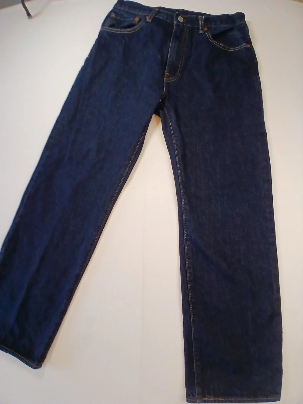 Big E Levi's 555 32Wx30L Navy Straight-Leg Men's Jeans ..#2